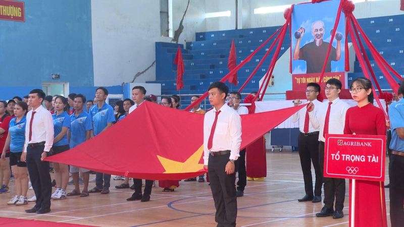 Khai mạc Hội thao Công đoàn cơ sở Agribank Chi nhánh Quảng Ngãi