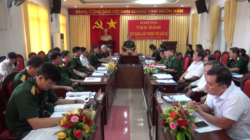 Tọa đàm xây dựng luật phòng thủ dân sự