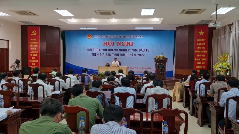 Chủ tịch UBND tỉnh Đặng Văn Minh chủ trì Hội nghị đối thoại với doanh nghiệp quý II/2022