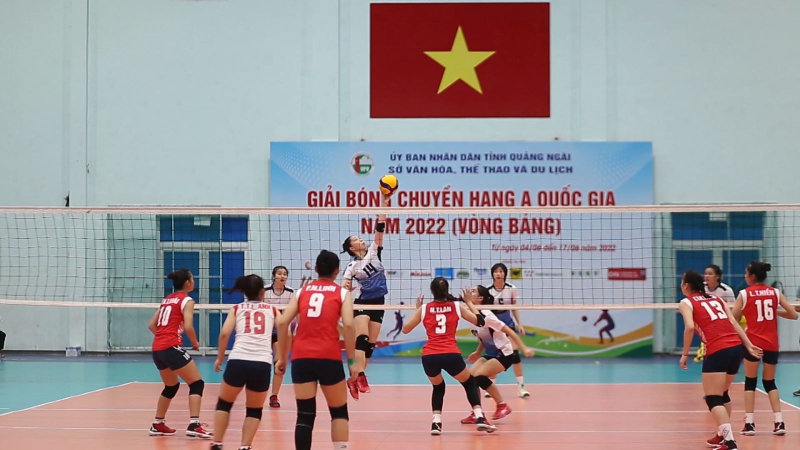 Hấp dẫn giải bóng chuyền hạng A tại Quảng Ngãi