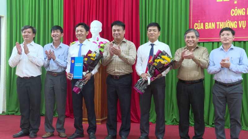 Công bố quyết định của Ban thường vụ tỉnh uỷ về công tác cán bộ