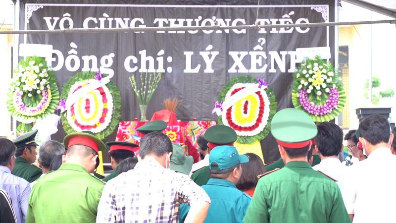 Sơn Tịnh tổ chức lễ truy điệu v&agrave; an t&aacute;ng h&agrave;i cốt liệt sỹ