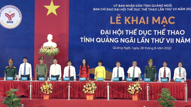 KHAI MẠC ĐẠI HỘI THỂ DỤC THỂ THAO TỈNH QUẢNG NG&Atilde;I LẦN THỨ VII NĂM 2022