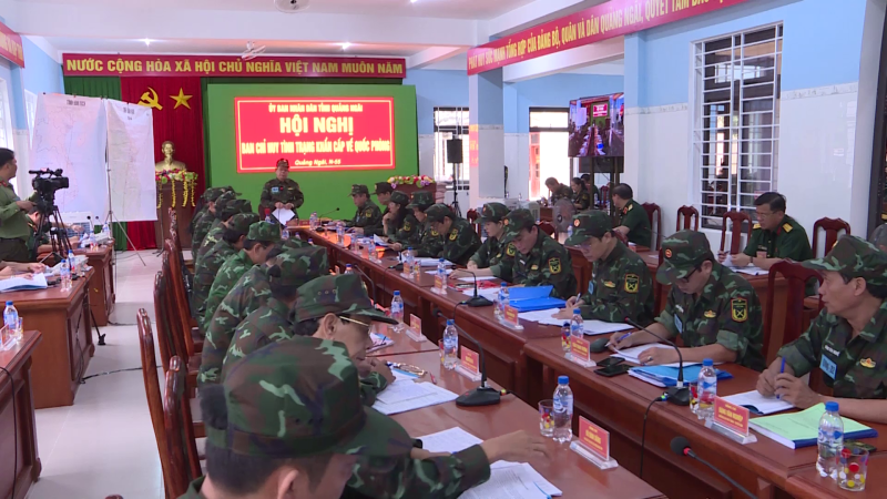 Nội dung vận hành cơ chế trong diễn tập khu vực phòng thủ tỉnh năm 2022