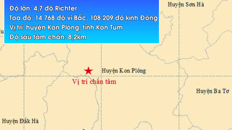 6 trận động đất liên tiếp tại Kon Tum, Thủ tướng chỉ đạo khẩn