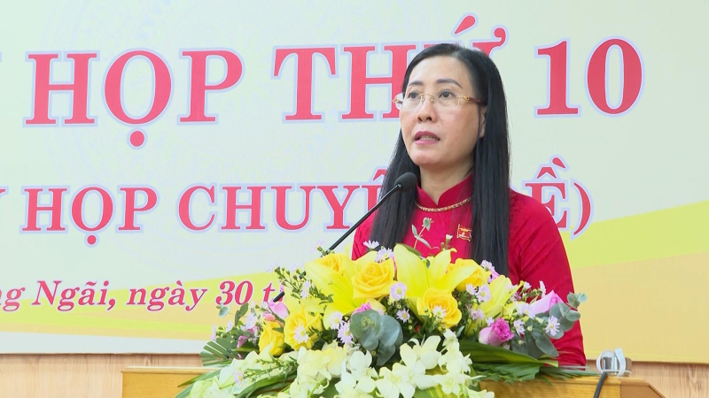 Bế mạc kỳ họp thứ 10, HĐND tỉnh Quảng Ngãi khóa XIII
