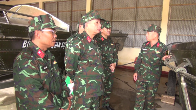 Quân Khu V kiểm tra công tác ứng phó bão số 4 tại Quảng Ngãi