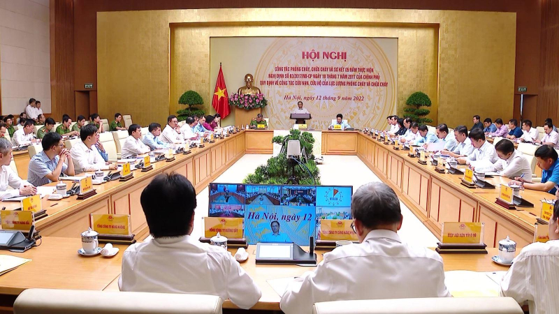 Hội nghị trực tuyến toàn quốc về phòng cháy, chữa cháy, cứu nạn, cứu hộ