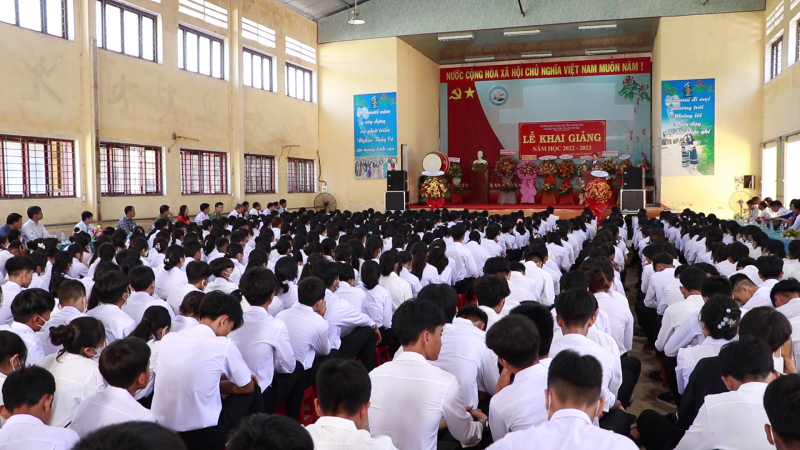 Trường THPT D&acirc;n tộc Nội tr&uacute; tỉnh khai giảng năm học 2022 - 2023