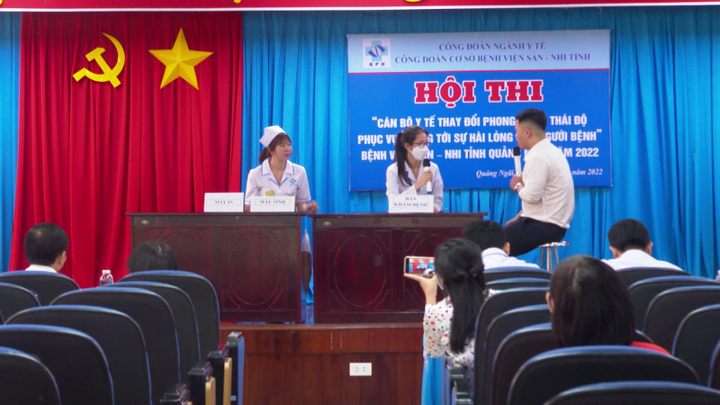 Bệnh viện sản, nhi tỉnh tổ chức hội thi giao tiếp ứng xử