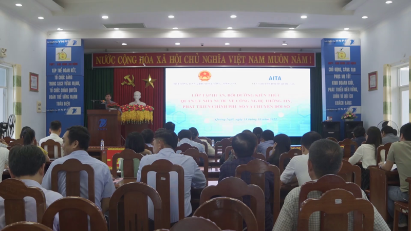 Tập huấn kiến thức quản lý Nhà nước về chuyển đổi số
