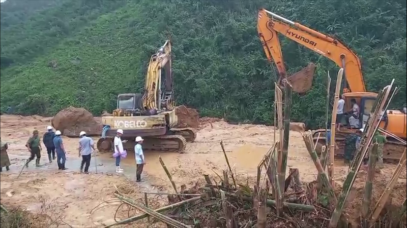 Trà Bồng tiếp tục tìm kiếm công nhân mất liên lạc tại thủy điện Kà Tinh 1