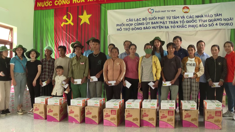 Hỗ trợ người dân bị ảnh hưởng bão số 4