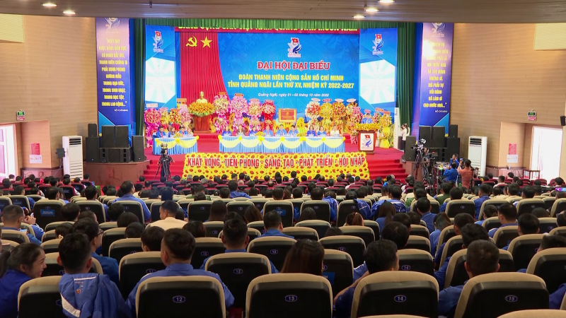 Đại hội Đại biểu Đo&agrave;n TNCS Hồ Ch&iacute; Minh tỉnh Quảng Ng&atilde;i lần thứ XV, nhiệm kỳ 2022 - 2027