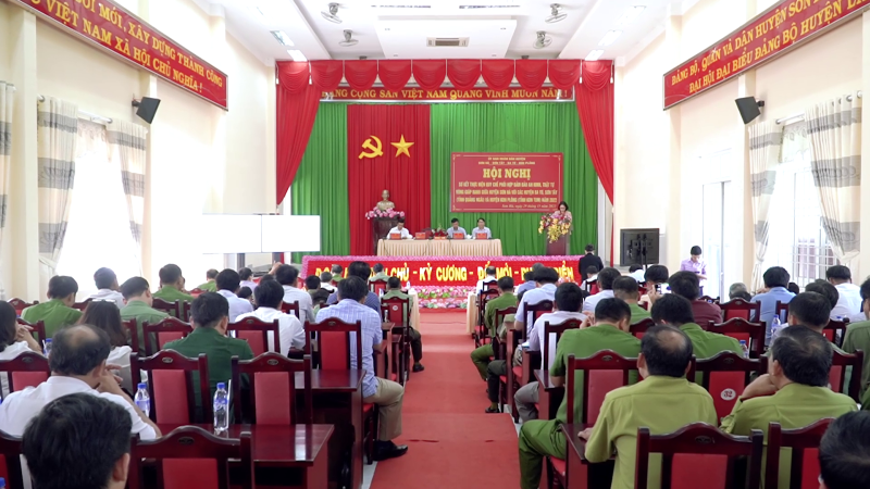 Sơ kết thực hiện quy chế phối hợp đảm bảo an ninh trật tự vùng giáp ranh