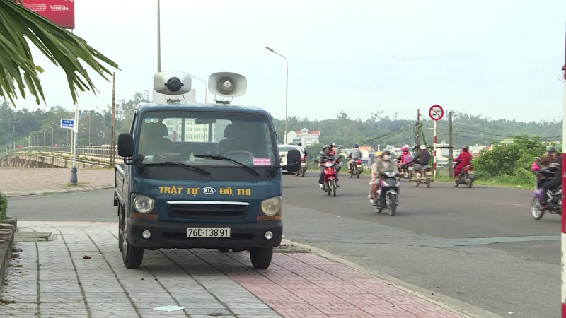 Thành phố Quảng Ngãi tăng cường lập lại trật tự đô thị, an toàn giao thông dịp cuối năm