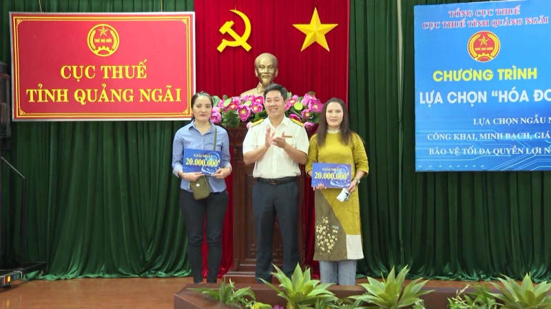 Cục thuế tỉnh trả thưởng “Hoá đơn may mắn”