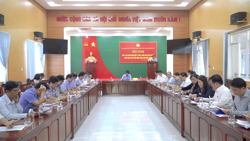 Góp ý dự thảo tổng hợp ý kiến, kiến nghị của cử tri