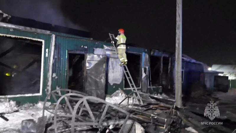 Cháy nhà dưỡng lão ở Nga