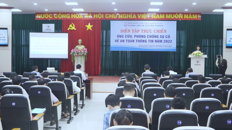 Quảng Ngãi diễn tập ứng cứu, phòng chống sự cố về an toàn thông tin mạng