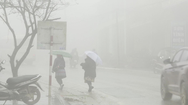 Lào Cai rét đậm, rét hại, Sa Pa lạnh 9,2 độ C