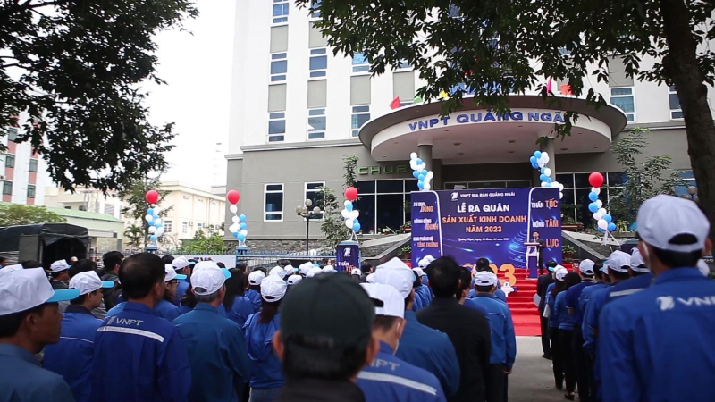 VNPT Quảng Ngãi ra quân sản xuất kinh doanh năm 2023