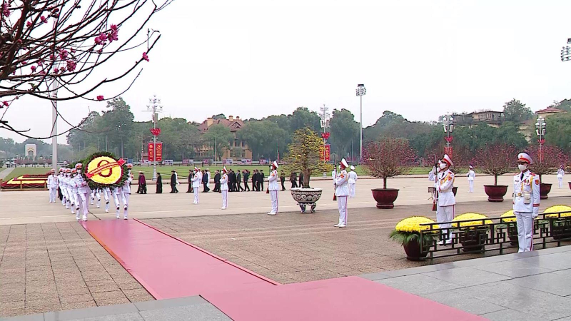 L&atilde;nh đạo Đảng, Nh&agrave; nước v&agrave;o Lăng viếng Chủ tịch Hồ Ch&iacute; Minh