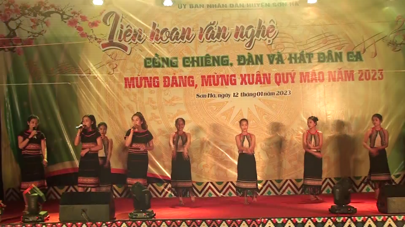 Sơn Hà tổ chức văn nghệ mừng đảng, mừng xuân Quý Mão 2023