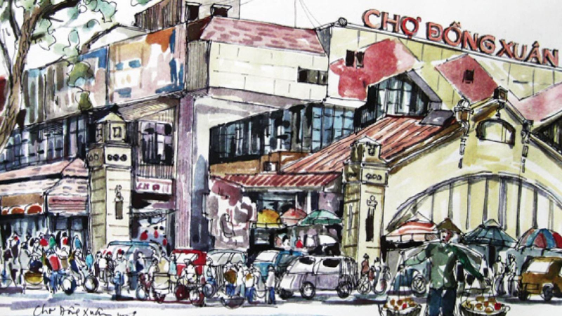 Ký ức Hà Nội qua tranh ký họa