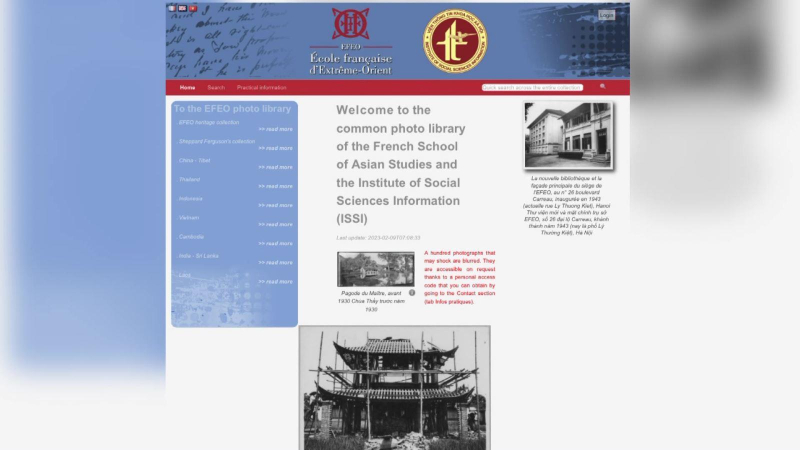 Mở nguồn truy cập ảnh cổ về Việt Nam v&agrave; ch&acirc;u &Aacute;