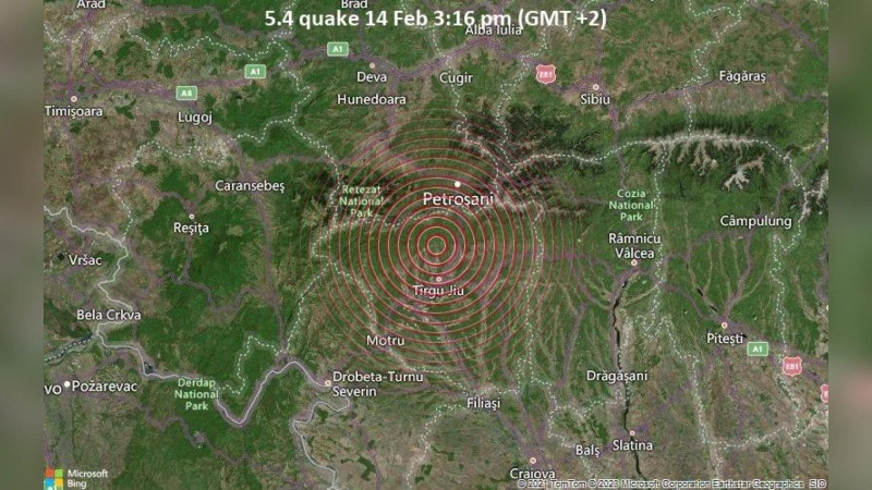 Động đất độ lớn 5,6 rung chuyển Đông Âu