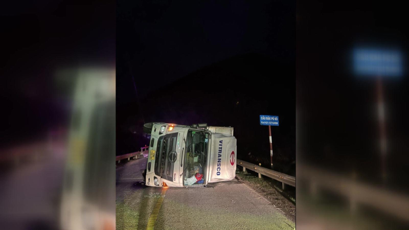 Tai nạn giao thông trên đèo Lò Xo, 2 người tử nạn tại chỗ