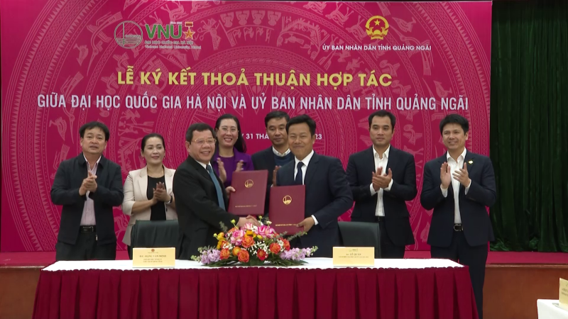 Ban thường vụ Tỉnh ủy Quảng Ngãi làm việc với Đại học quốc gia Hà Nội