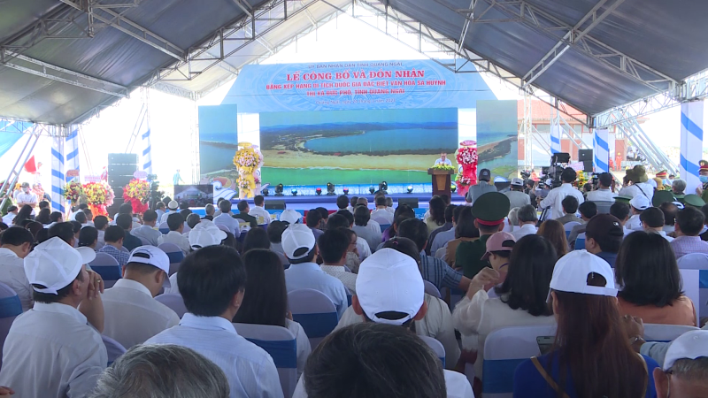 Quảng Ngãi đón nhận bằng xếp hạng di tích quốc gia đặc biệt Văn hoá Sa Huỳnh