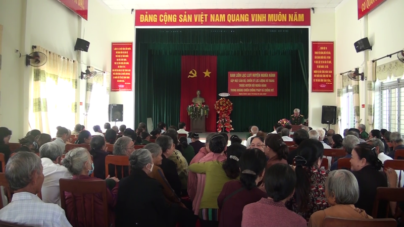 Gặp mặt Ban liên lạc Lực lượng vũ trang huyện Nghĩa Hành