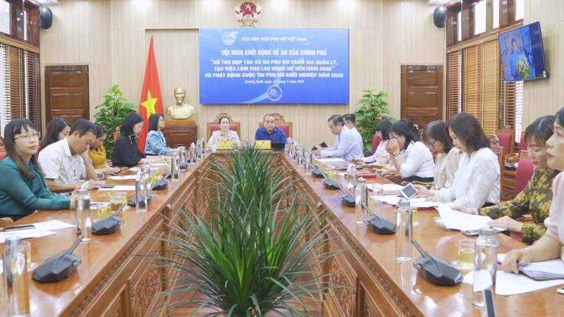 Hội nghị trực tuyến khởi động đề án “Hỗ trợ hợp tác xã do phụ nữ tham gia quản lý”