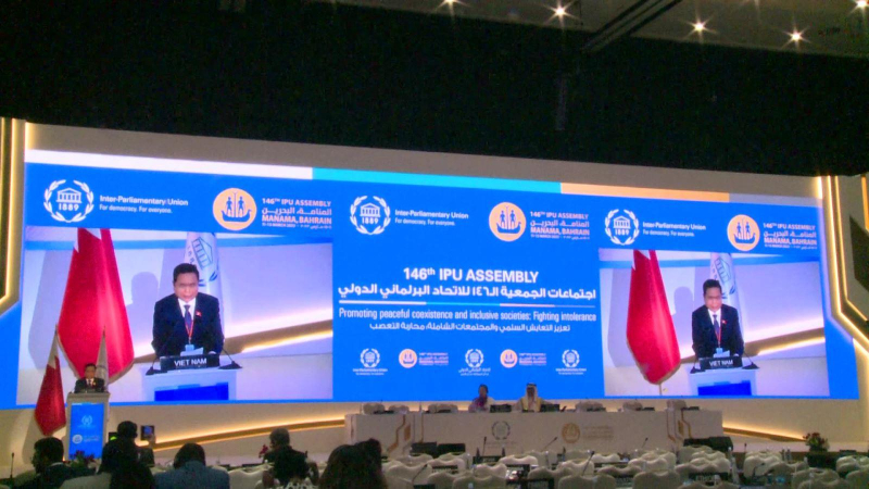 Phó Chủ tịch Thường trực Quốc hội Trần Thanh Mẫn gặp Tổng Thư ký IPU và các lãnh đạo