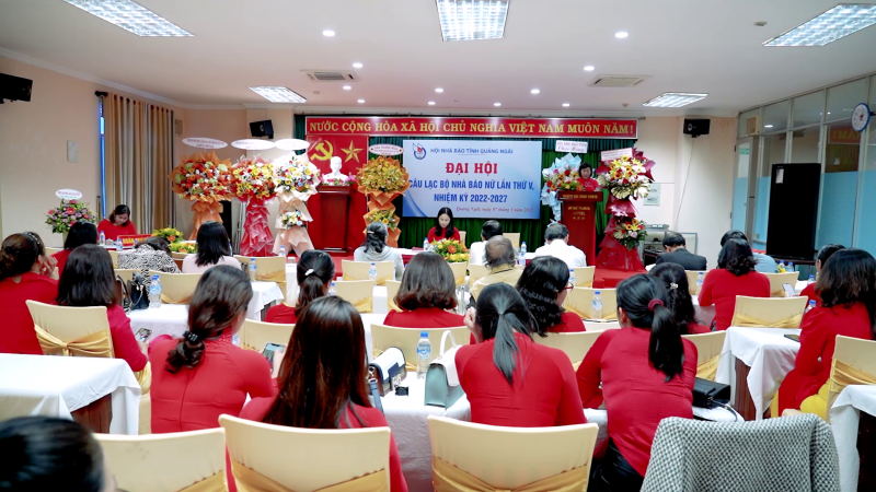 C&acirc;u lạc bộ Nh&agrave; b&aacute;o nữ tỉnh Quảng Ng&atilde;i Đại hội Lần thứ V