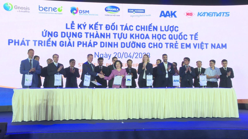 Vinamilk hợp tác chiến lược với 6 tập đoàn dinh dưỡng hàng đầu thế giới