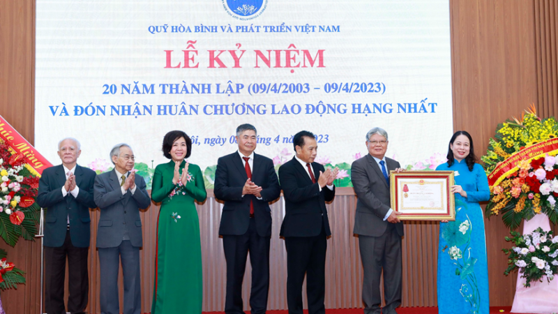 Kỷ niệm 20 năm thành lập Quỹ Hòa bình và Phát triển Việt Nam