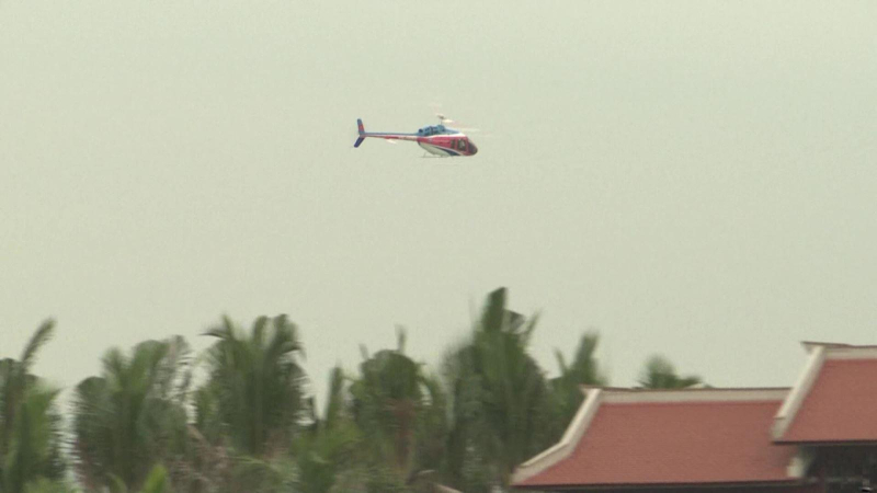 Tạm dừng tour trực thăng ngắm cảnh