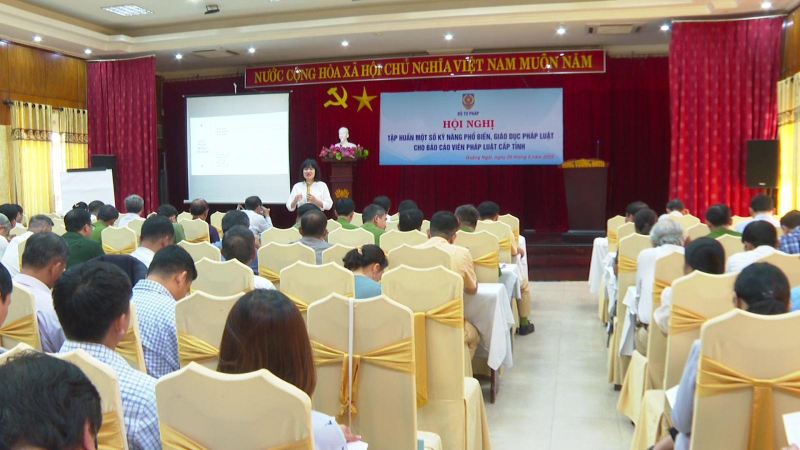 Tập huấn kỹ năng phổ biến, giáo dục pháp luật