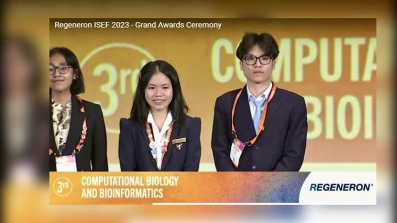 Học sinh Việt Nam đoạt giải Hội thi khoa học kỹ thuật quốc tế 2023