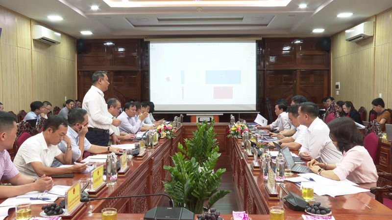 Phó Chủ tịch Thường trực UBND tỉnh Trần Hoàng Tuấn làm việc với EVN