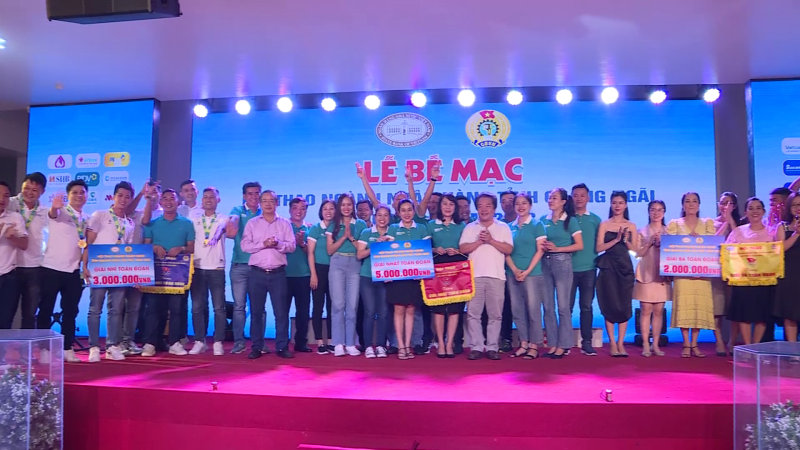 Bế mạc Hội thao ngành Ngân hàng Quảng Ngãi lần I năm 2023