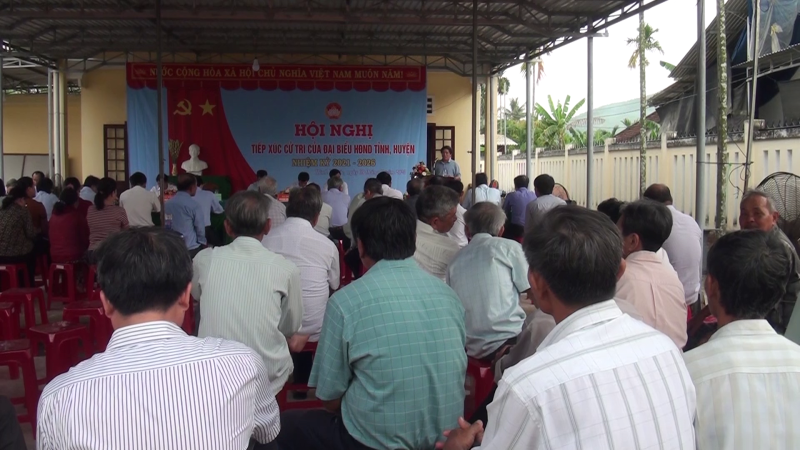 Tiếp xúc cử tri xã Hành Phước, huyện Nghĩa Hành