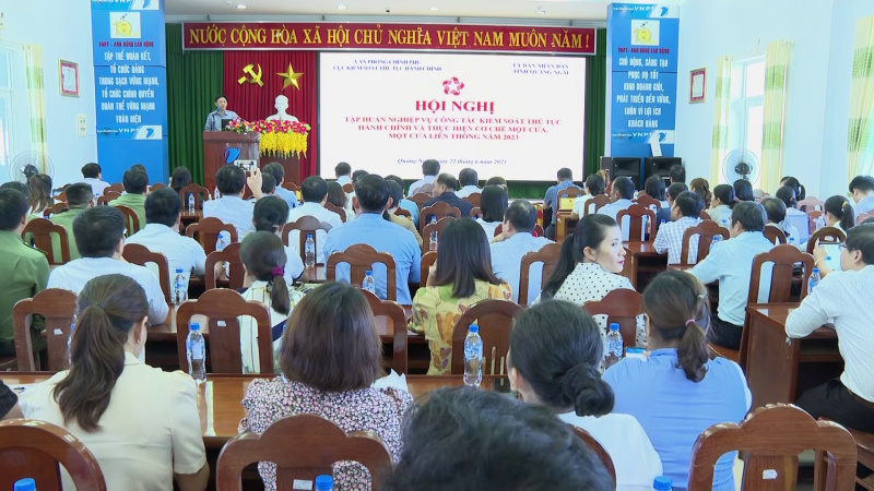 Tập huấn nghiệp vụ c&ocirc;ng t&aacute;c cải c&aacute;ch thủ tục h&agrave;nh ch&iacute;nh