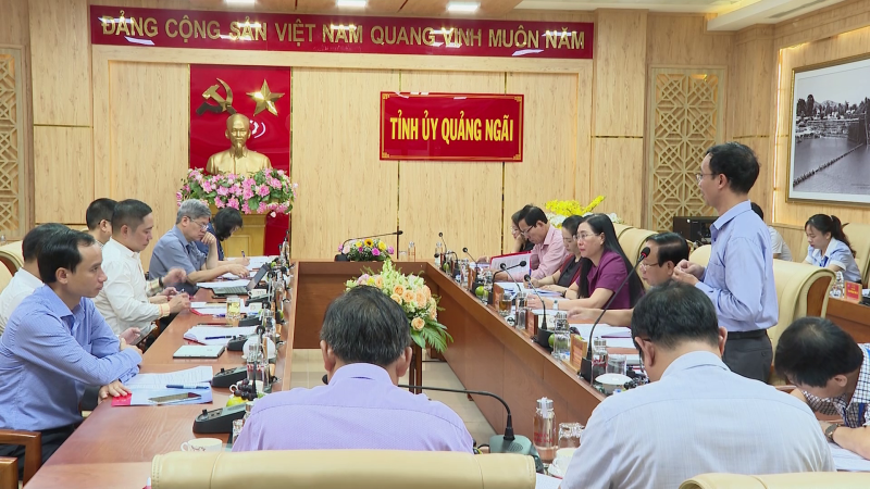 Thường trực Tỉnh ủy làm việc với đoàn công tác của Ban Tổ chức Trung ương