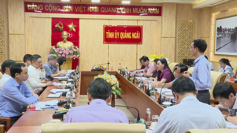 Thường trực Tỉnh ủy làm việc với đoàn công tác của Ban Tổ chức Trung ương