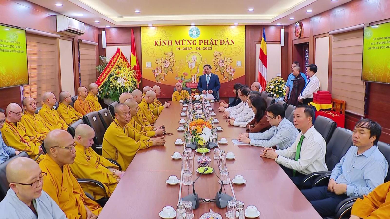 Thủ tướng Phạm Minh Ch&iacute;nh dự Lễ Phật đản năm 2023